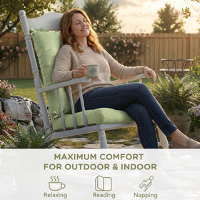 Codi easy-care sage cushion for rocking chairs quick to wipe clean