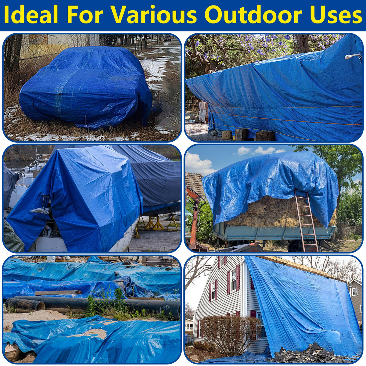 Codree 20x12ft mat prevents punctures and protects pool bottoms.