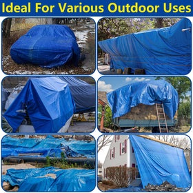 Codree 20x12ft mat prevents punctures and protects pool bottoms.