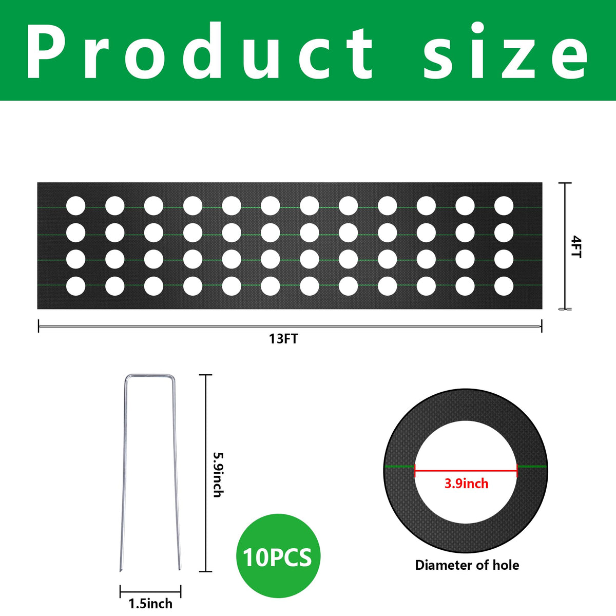 Codree heavy-duty polypropylene fabric designed for long-lasting garden use.