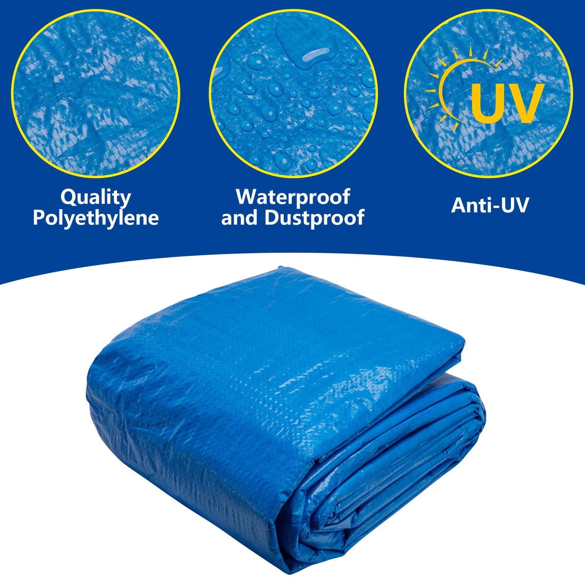 Codree heavy-duty pool mat protector adds durability for above-ground setups.