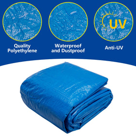 Codree heavy-duty pool mat protector adds durability for above-ground setups.