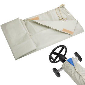 Codree solar reel cover protects a 20 ft pool reel from sun and wind.