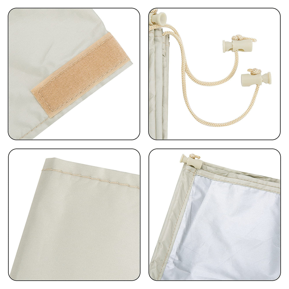 Codree weatherproof reel cover shields against UV and wind for longer blanket life.