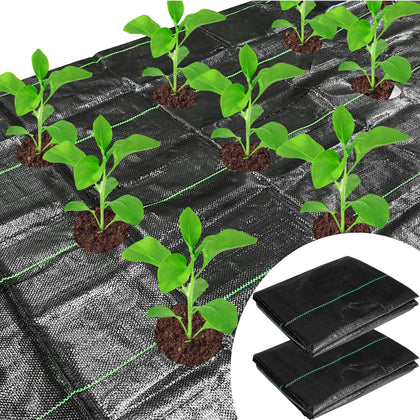 CODREE weed barrier with planting holes promotes organized planting and weed control
