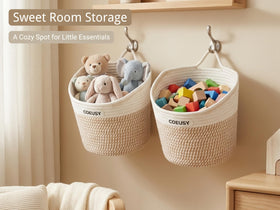 Coeusy foldable design basket ships compactly and reshapes by hand.