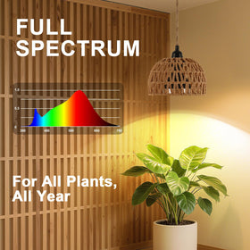 Cofiveevo grow light installation close-up showing easy hanging setup.