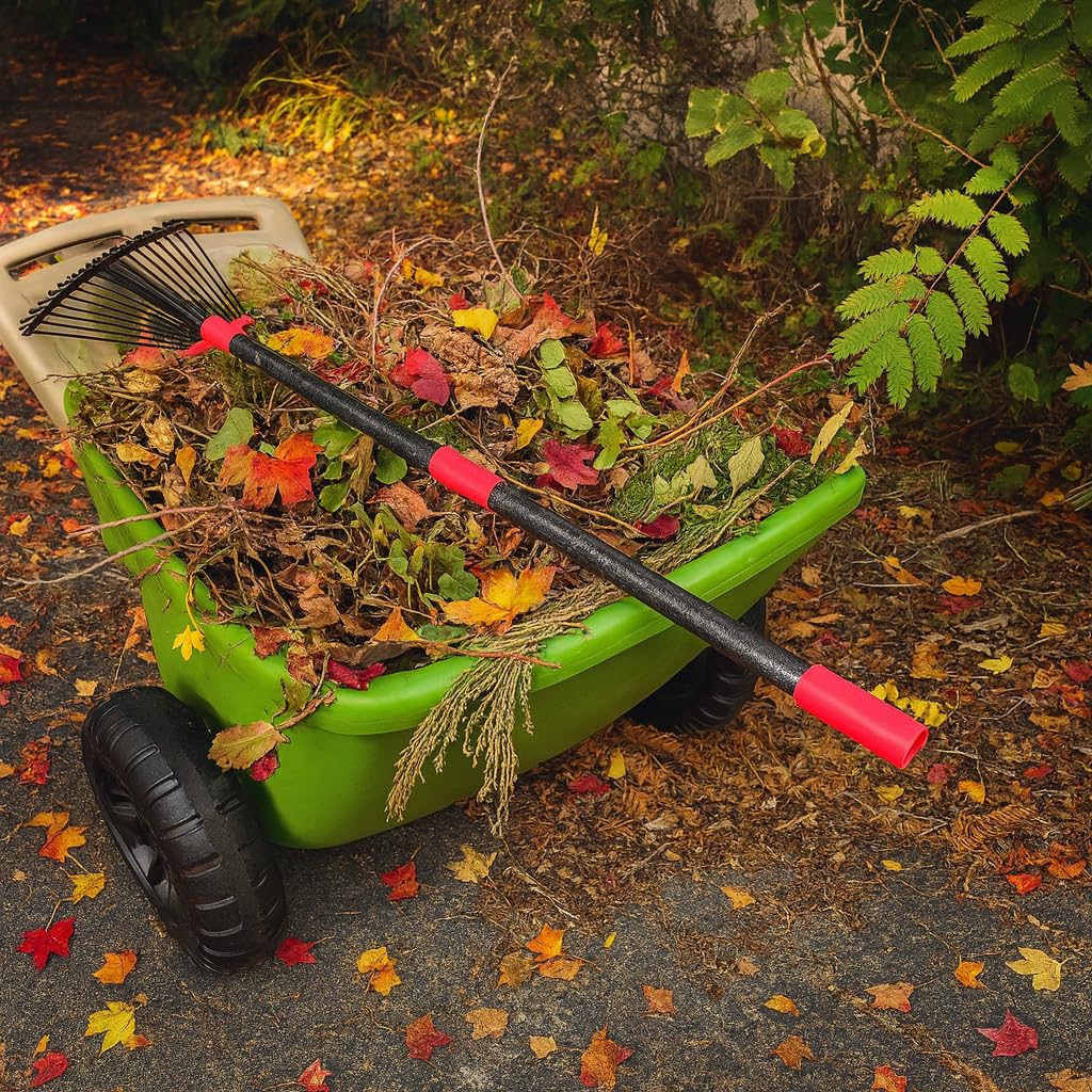 Cogardenshower portable rake ideal for camping sites and vehicle-accessible spaces