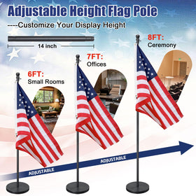 cogardenshower embroidered 3x5 flag lends a polished ceremonial look.