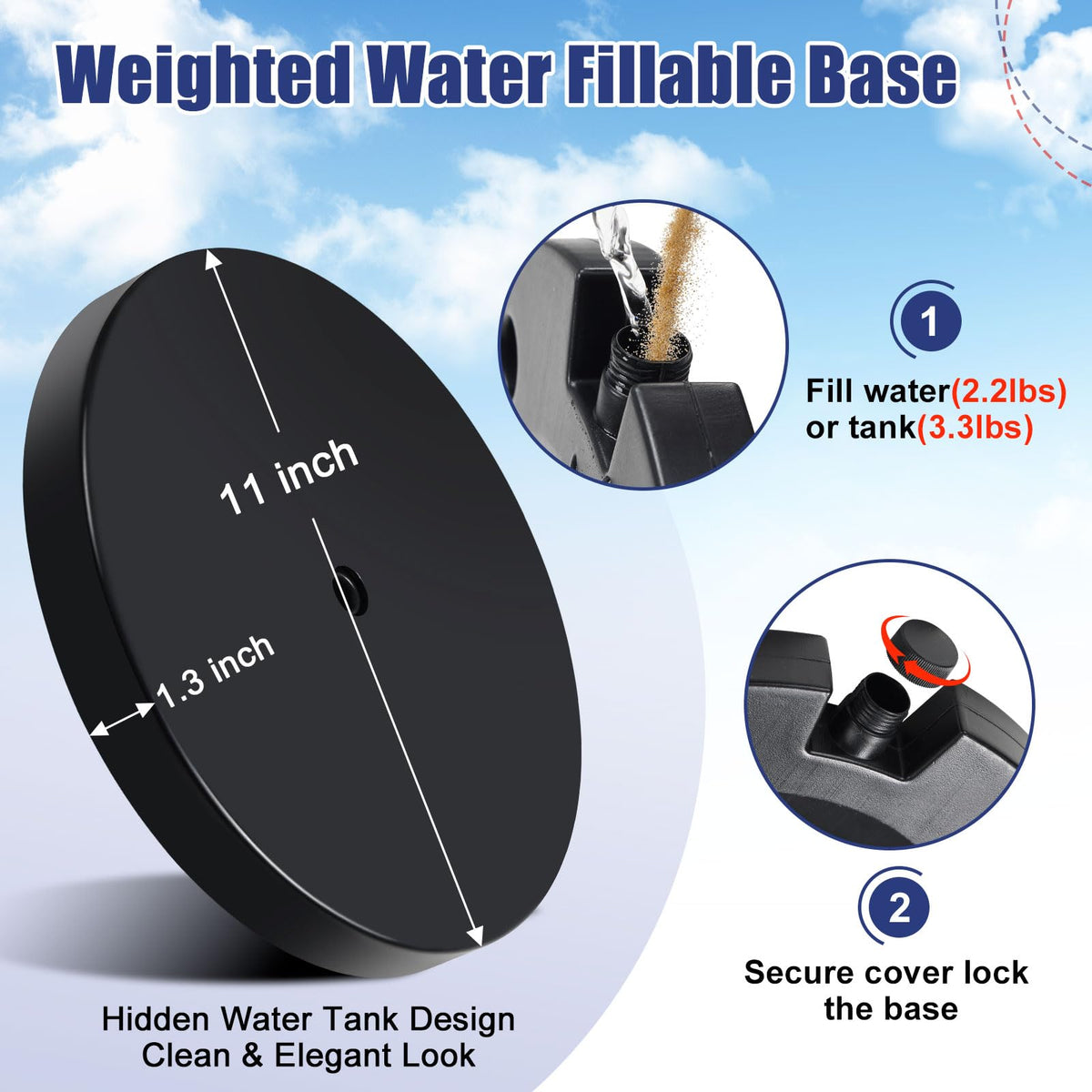 cogardenshower flag pole assembly enables quick setup for offices.