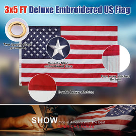 cogardenshower rotating flag rings reduce tangling during display.