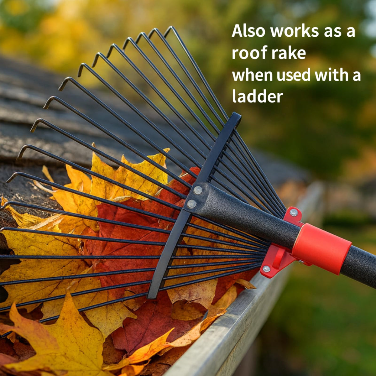 Cogardenshower slim profile for gutter and tight-bed debris removal