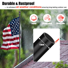 Cogardenshower tangle-free rings enable smooth flag rotation in any weather.