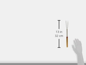 Stainless steel shaft of Coghlan's extendable fork for outdoor use