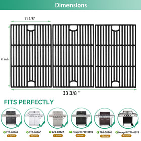 COGRICHBF cast-iron grate for Nexgrill continually durable and rust resistant