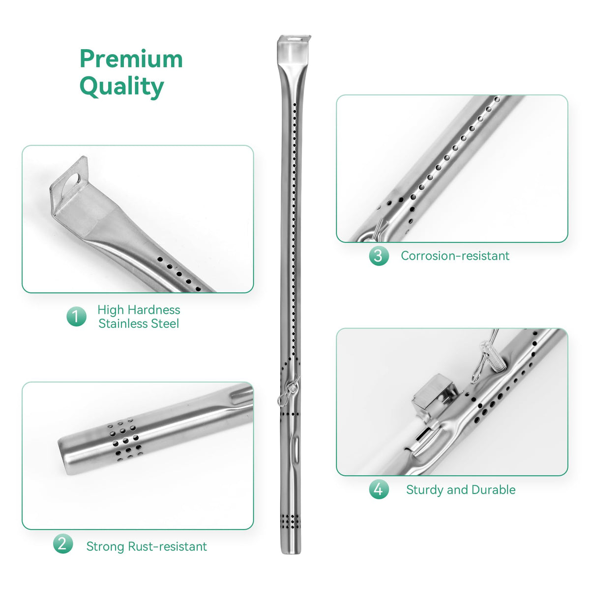 COGRICHBF crossover-tube 5-8 inch supports flexible gas flow for consistent heat