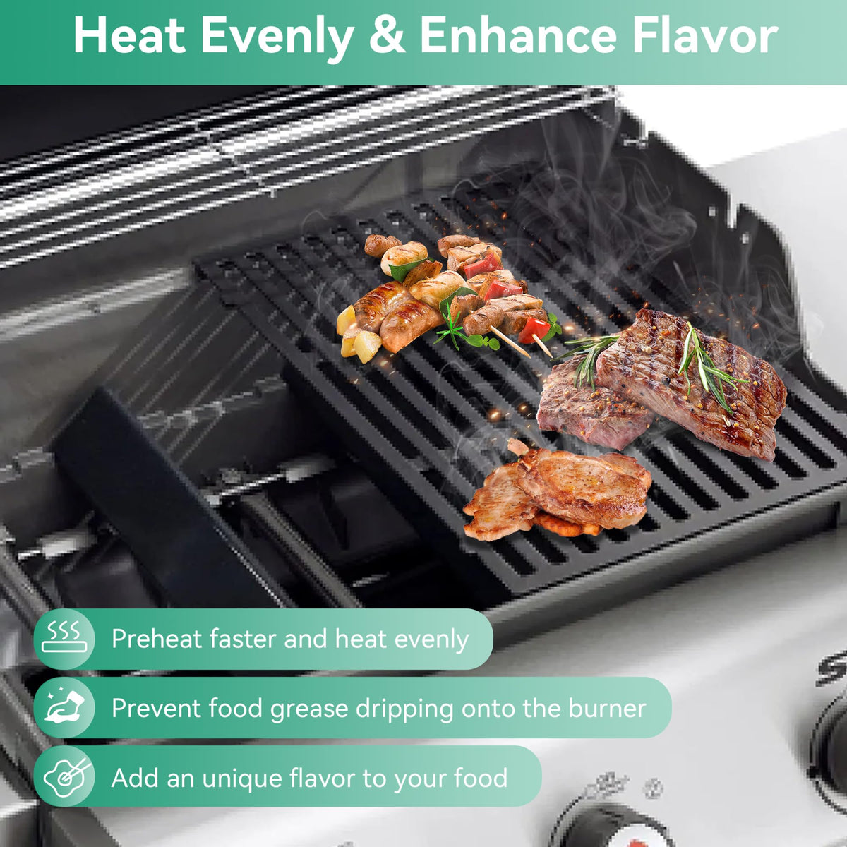 COGRICHBF E210/S210/E220 flavorizer bars set supports GS4 grilling