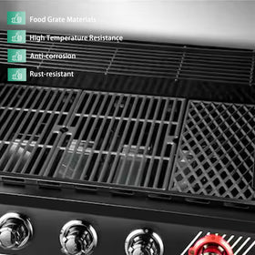 COGRICHBF easy-clean cast iron grate maintenance in use.