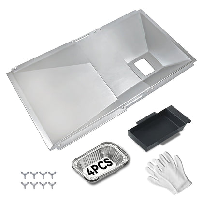 COGRICHBF universal grease tray extended to fit 23.6–31.6 inches for bigger grills