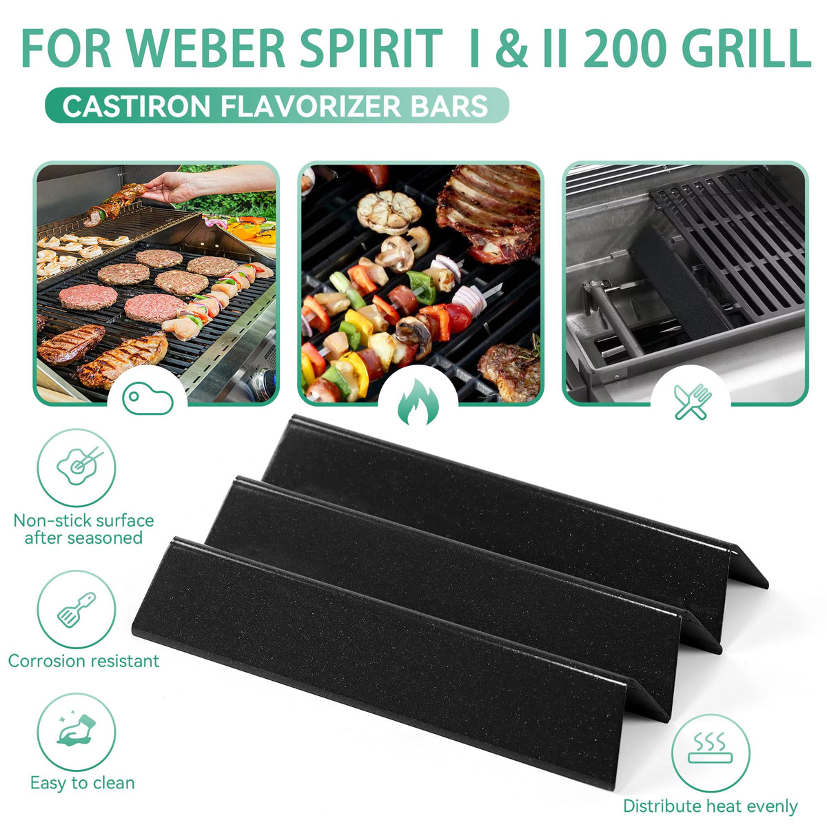 COGRICHBF main burners deliver consistent flame across the grate.
