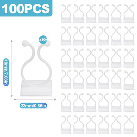 CoguZed adhesive wall clip securely holds cables on smooth surfaces.