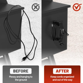 Coinicxcel 5x stronger magnetic hold secures cords to metal surfaces during grilling