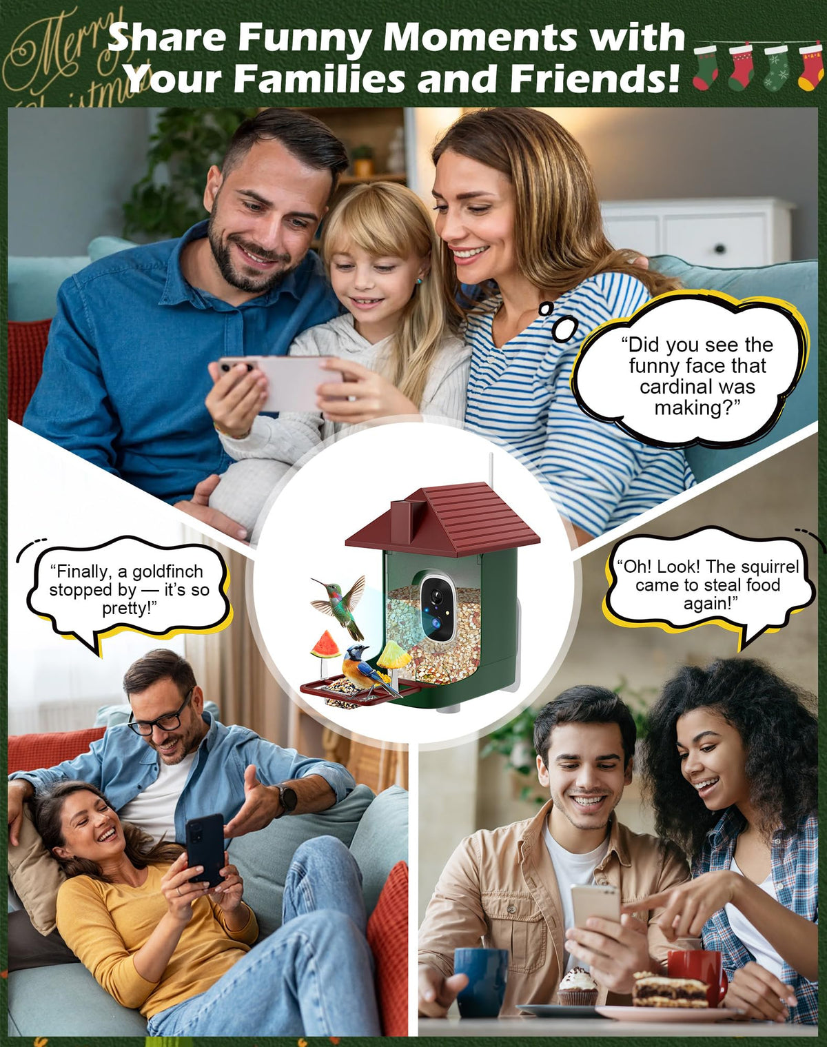 Cokque Smart Bird Feeder app control enables live viewing from phone