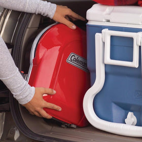 Coleman Fold N Go dishwasher-safe surface for easy cleanup after grilling