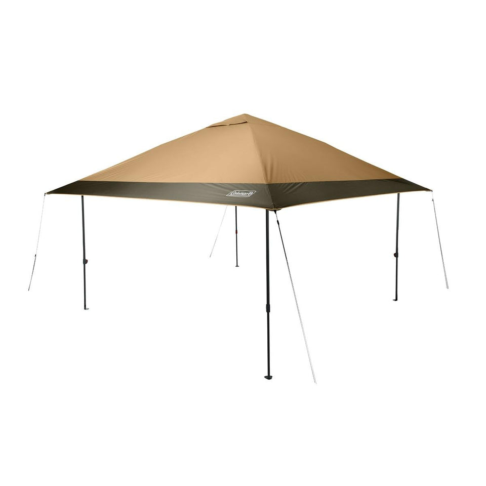 Coleman Oasis 13x13 front view showing ample shade area under the canopy