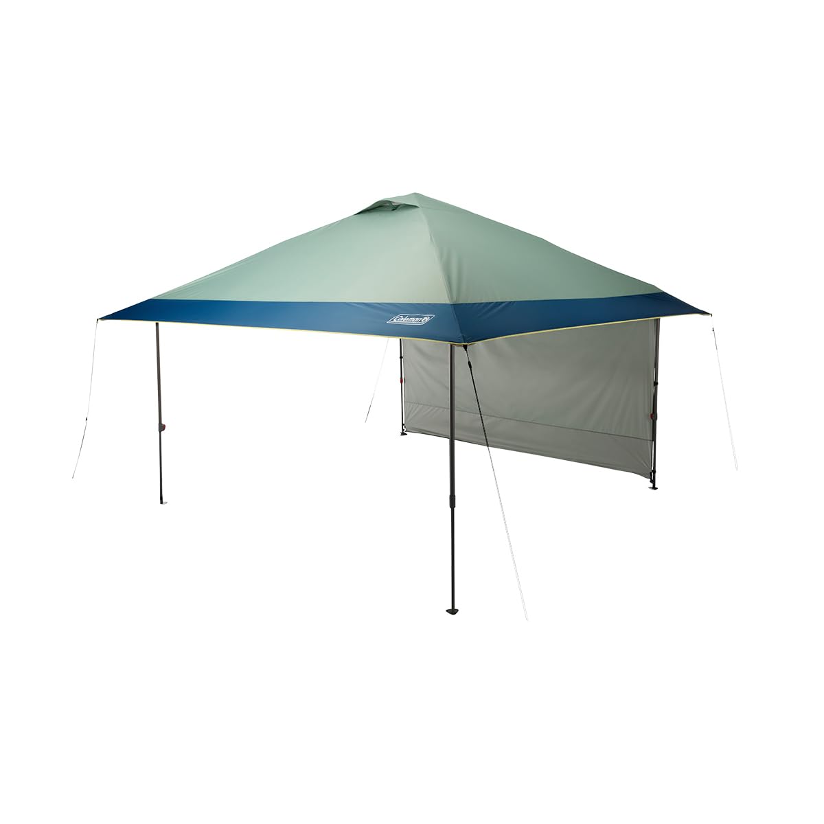 Coleman Oasis center hub setup demonstrates rapid shelter assembly for family trips.