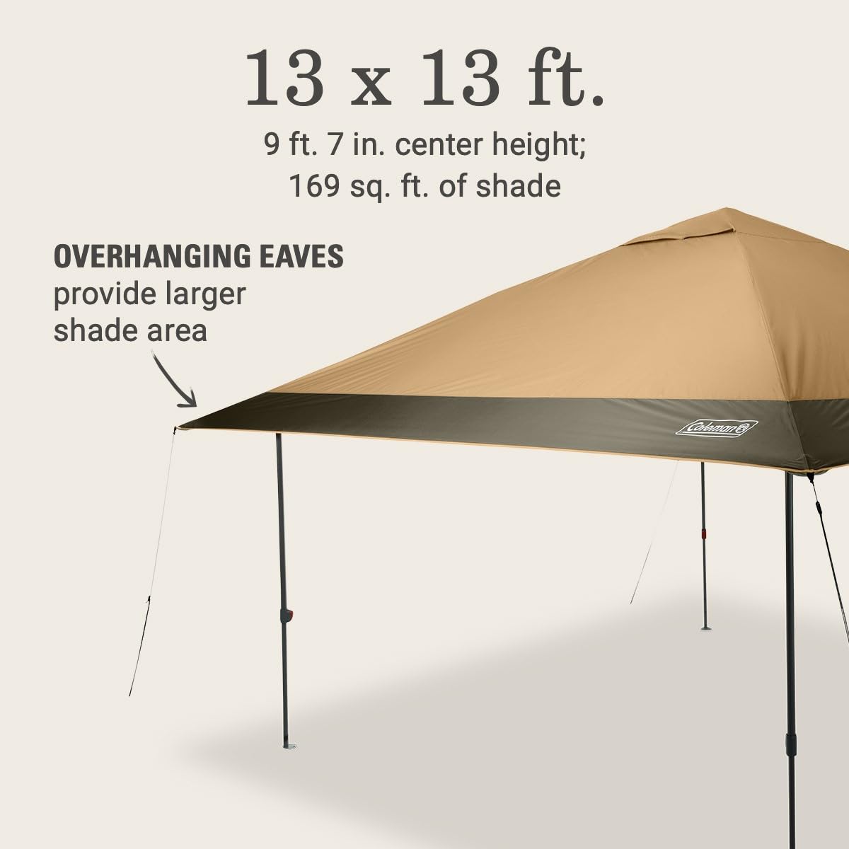 Coleman Oasis gear pockets in corners keep small items accessible