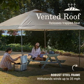 Coleman Oasis vented roof for cooler shade and better airflow