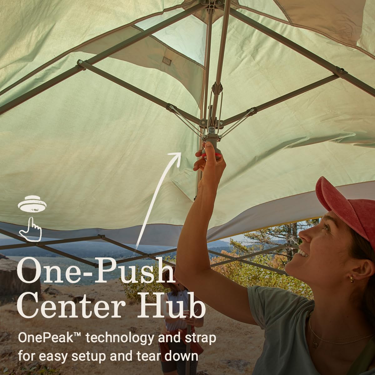 Coleman Oasis wind protection features support stability during breezy camping days.