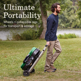 Coleman RoadTrip 285 compact foldable legs for easy transport.