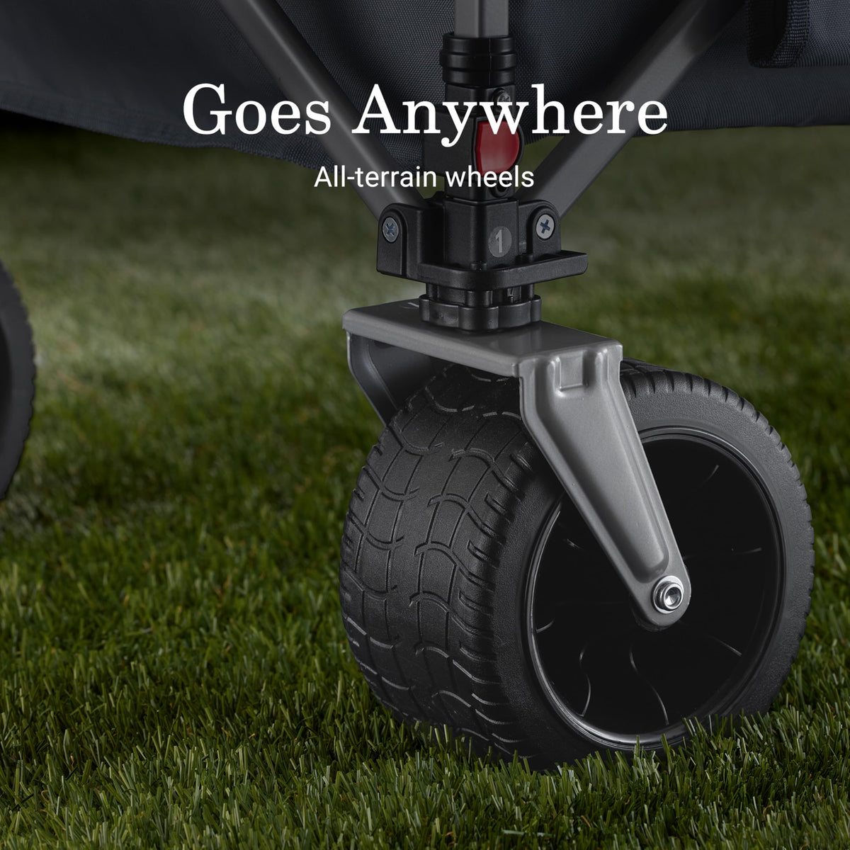 Coleman XL Wagon removable wheels for ultra-compact packing