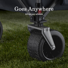 Coleman XL Wagon removable wheels for ultra-compact packing