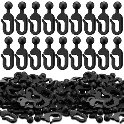Colingmill 100-pack plastic hooks for gazebo curtains provide easy setup