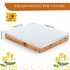 Colingmill bee hive cover side view highlighting weather protection for beehives