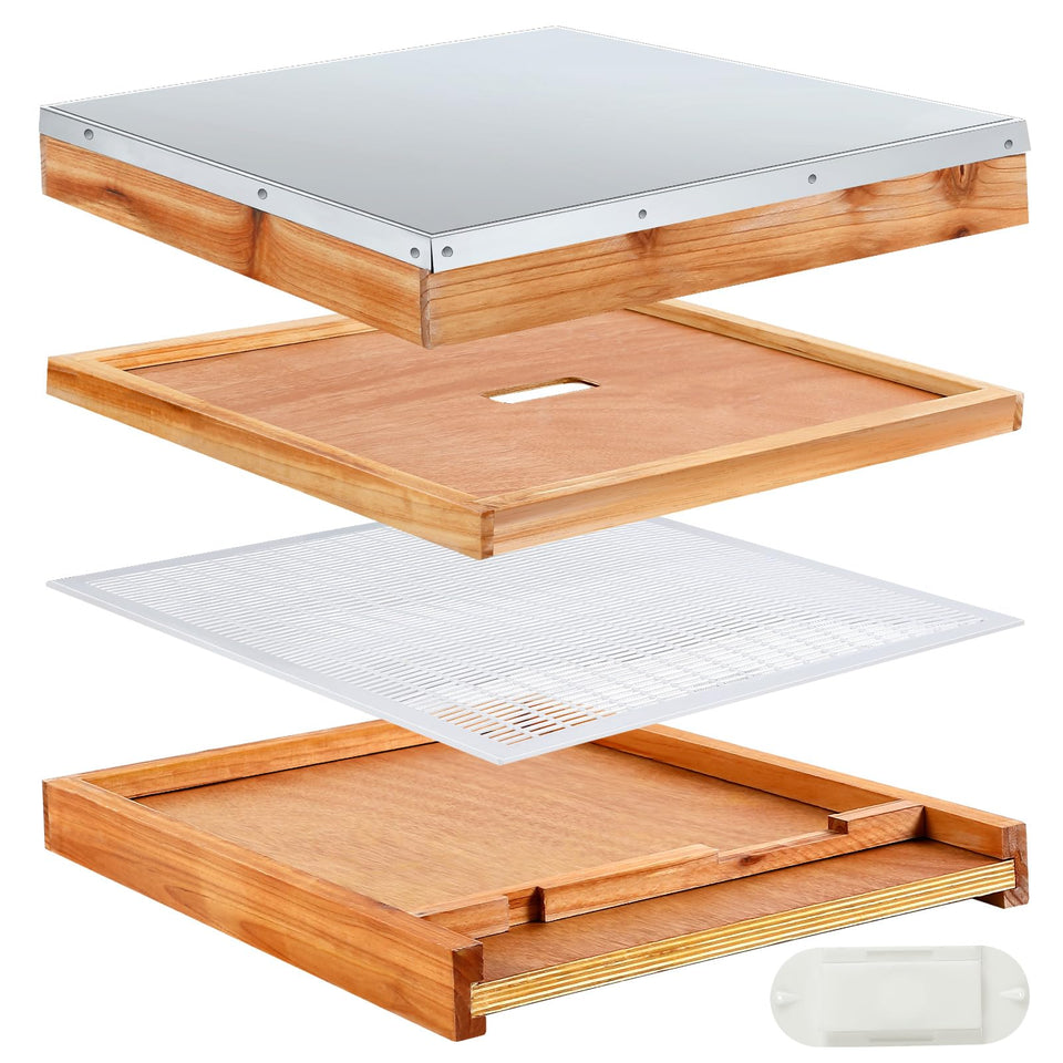 Colingmill telescoping top cover protects the hive from weather and moisture.