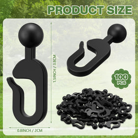 Colingmill black plastic hook closeup highlighting durable hardware