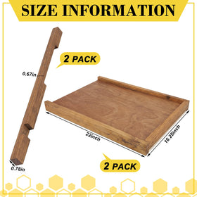 Colingmill wooden entrance reducer controls hive access with airflow benefits