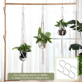 Colingmill hand-woven spider plant hanger adds interior texture
