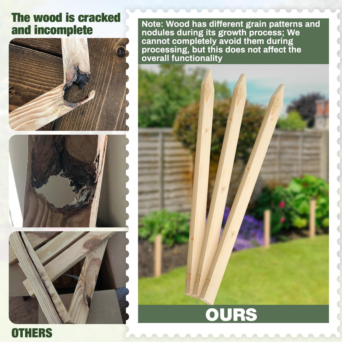 Colingmill paintable stake for garden customization and markers.