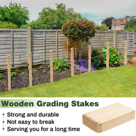 Colingmill rustic log style stake supports vegetables and flowering vines.