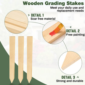 Colingmill stake with smooth tip enables easy installation in dense soil.