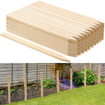 Colingmill wooden garden stake 24-inch provides reliable plant support.