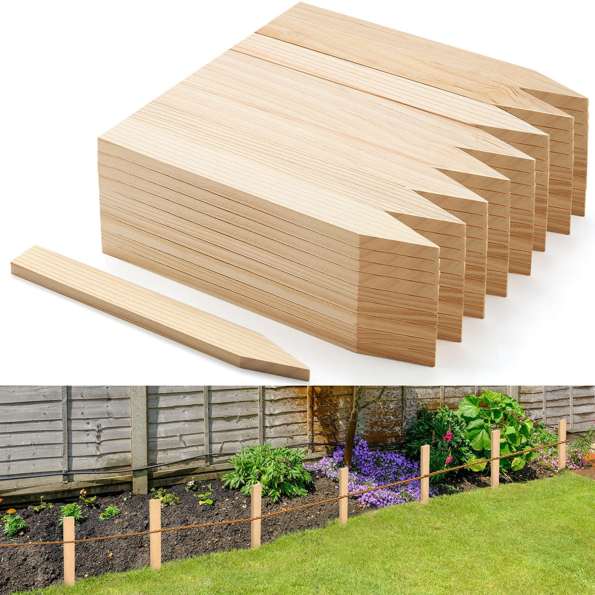 Colingmill wooden stakes 12in collection for sturdy plant support.