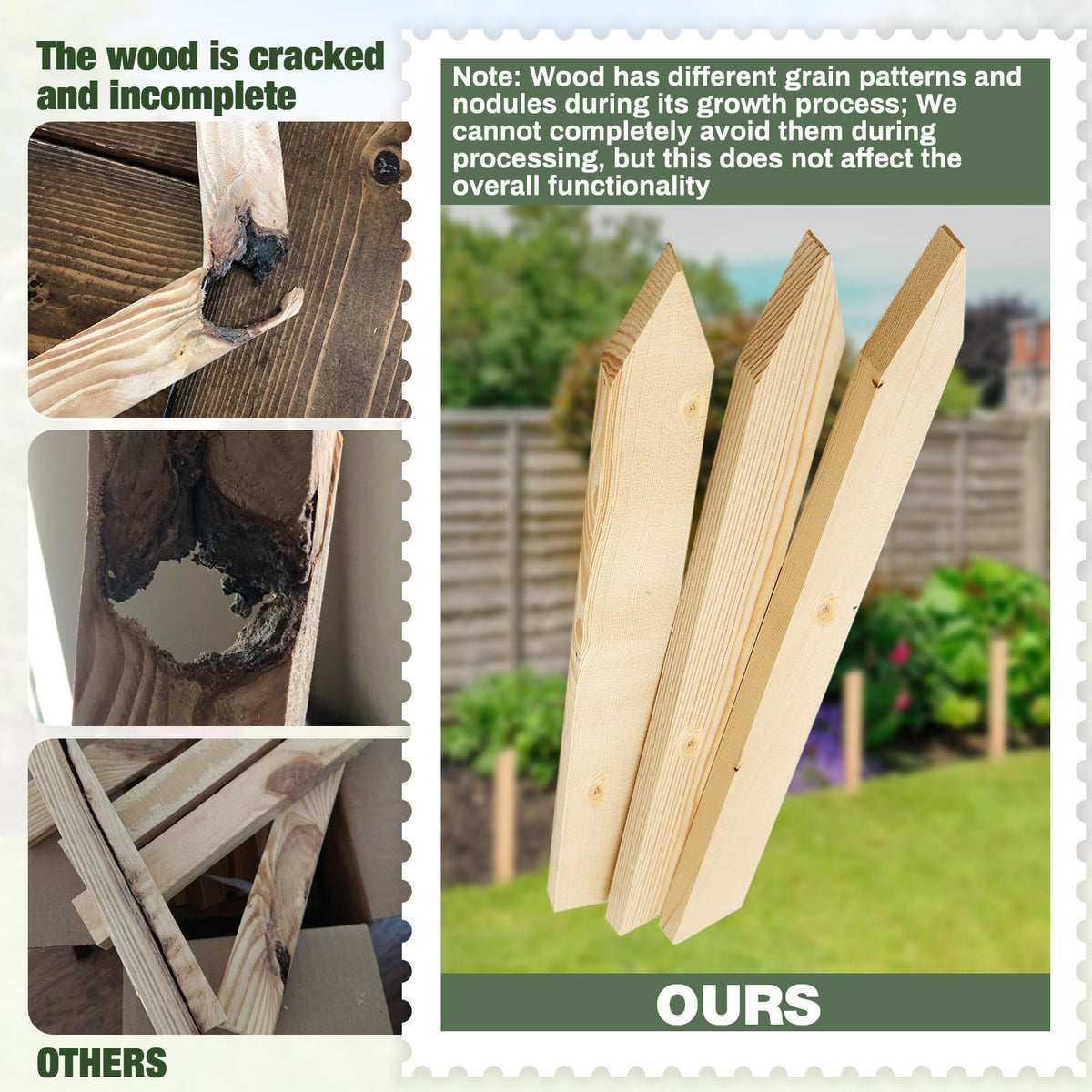Colingmill yard survey stake 18inch, helps define boundaries and baselines.