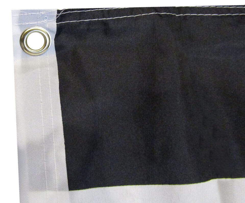COLL7AWS German Imperial flag with brass grommets ready for hanging and display.