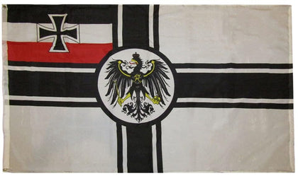 COLL7AWS German Imperial WWI 3x5 flag on a pole with vibrant colors for display.
